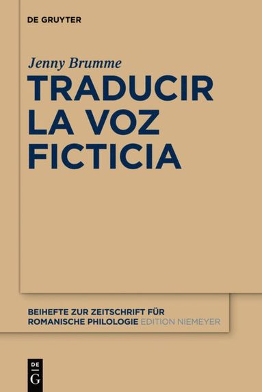 bokomslag Traducir la voz ficticia