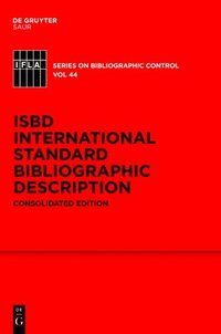 bokomslag ISBD: International Standard Bibliographic Description