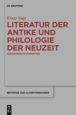 Literatur der Antike und Philologie der Neuzeit 1