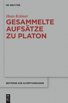 bokomslag Gesammelte Aufstze Zu Platon