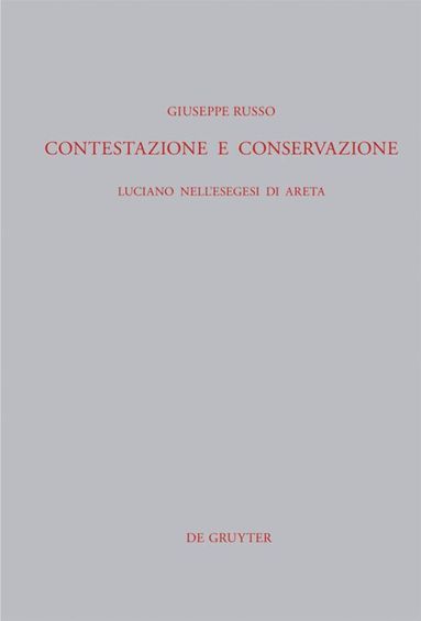 bokomslag Contestazione e conservazione