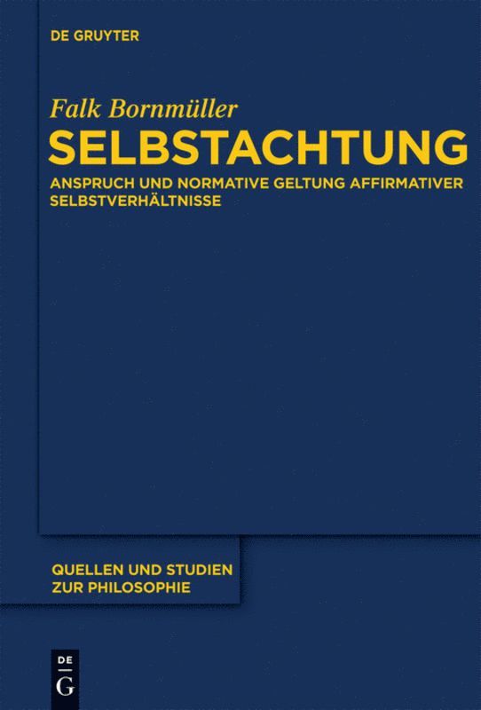 Falk Bornmüller - Selbstachtung, Inbunden