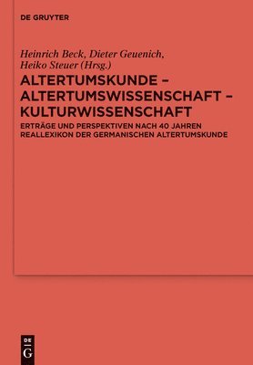 bokomslag Altertumskunde - Altertumswissenschaft - Kulturwissenschaft