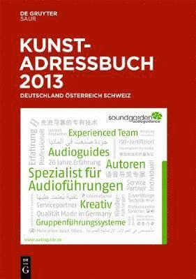 Kunstadressbuch Deutschland, sterreich, Schweiz 2013 1