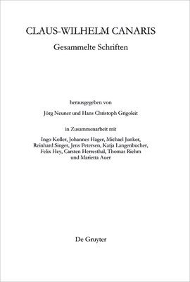 Claus-Wilhelm Canaris, Gesammelte Schriften