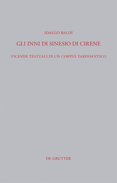 bokomslag Gli Inni di Sinesio di Cirene