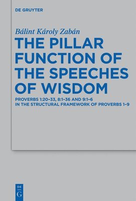 Bálint Károly Zabán - Pillar Function of the Speeches of Wisdom, Inbunden