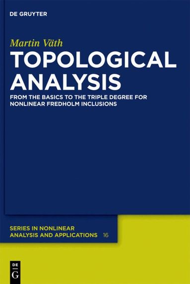 Martin Väth - Topological Analysis, Inbunden