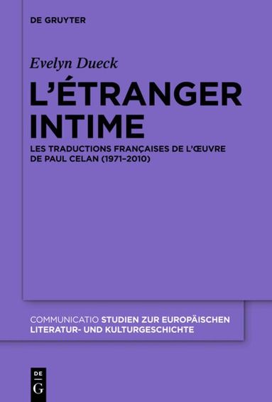 Evelyn Dueck - L’étranger intime, Inbunden