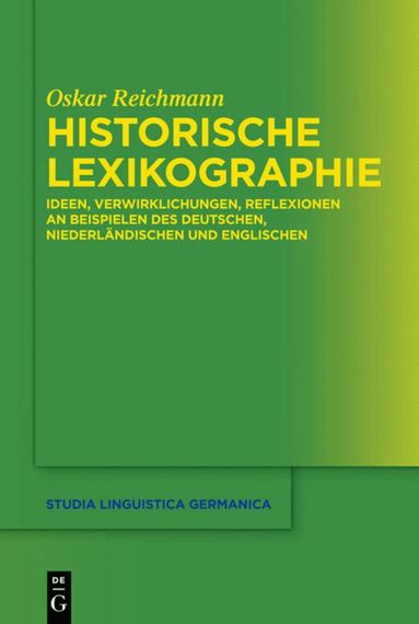 bokomslag Historische Lexikographie