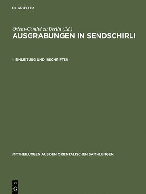 bokomslag Einleitung und Inschriften