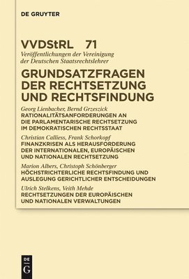 bokomslag Grundsatzfragen der Rechtsetzung und Rechtsfindung