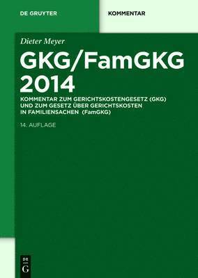 Dieter Meyer - GKG/FamGKG 2014, Inbunden