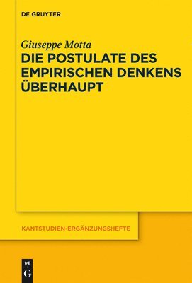 Die Postulate des empirischen Denkens berhaupt 1