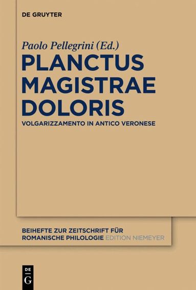 Paolo Pellegrini - Planctus Magistrae Doloris, Inbunden