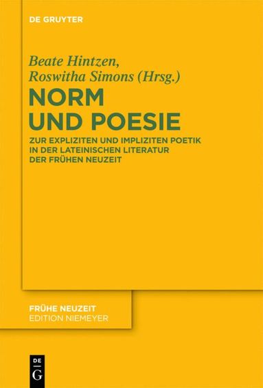 bokomslag Norm und Poesie