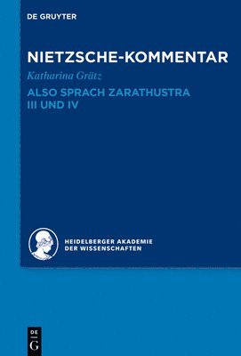 bokomslag Kommentar zu Nietzsches &quot;Also sprach Zarathustra&quot; III und IV