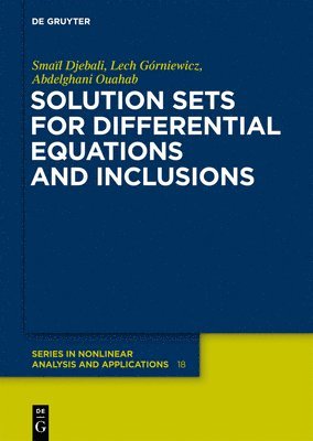 bokomslag Solution Sets for Differential Equations and Inclusions