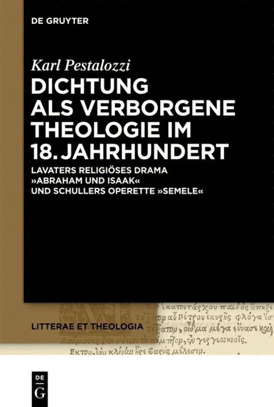 Dichtung als verborgene Theologie im 18. Jahrhundert 1