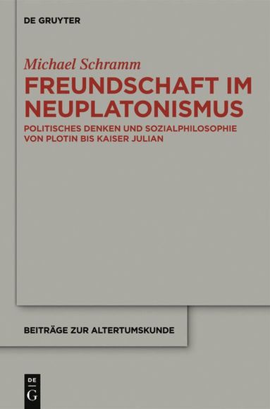 bokomslag Freundschaft im Neuplatonismus