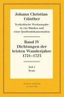 Reiner Bölhoff - Dichtungen Der Letzten Wanderjahre 1721-1723, Inbunden