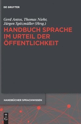 Handbuch Sprache Im Urteil Der ffentlichkeit 1