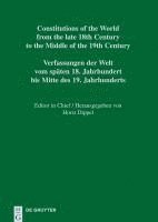 Horst Dippel - Constitutions of the World from the late 18th Century to the Middle of the 19th Century, Part III, Querétaro - Zacatecas, Inbunden
