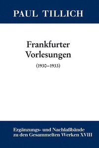 bokomslag Frankfurter Vorlesungen