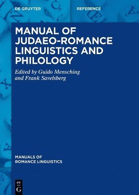 bokomslag Manual of Judaeo-Romance Linguistics and Philology