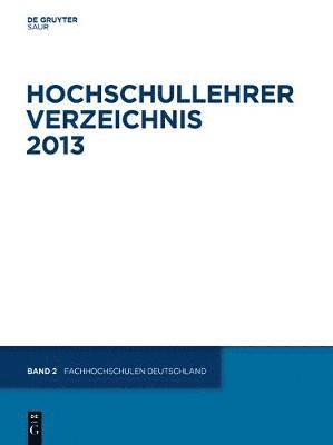 de Gruyter - Fachhochschulen Deutschland, Inbunden