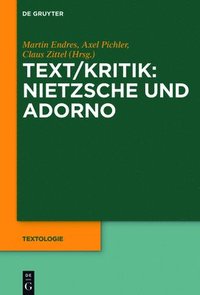 bokomslag Text/Kritik: Nietzsche und Adorno