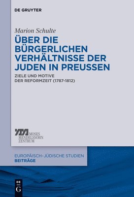 bokomslag ber die brgerlichen Verhltnisse der Juden in Preuen