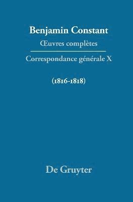 bokomslag Correspondance gnrale 18161818