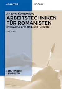 bokomslag Arbeitstechniken fr Romanisten