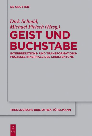 Michael Pietsch, Dirk Schmid - Geist und Buchstabe, Inbunden