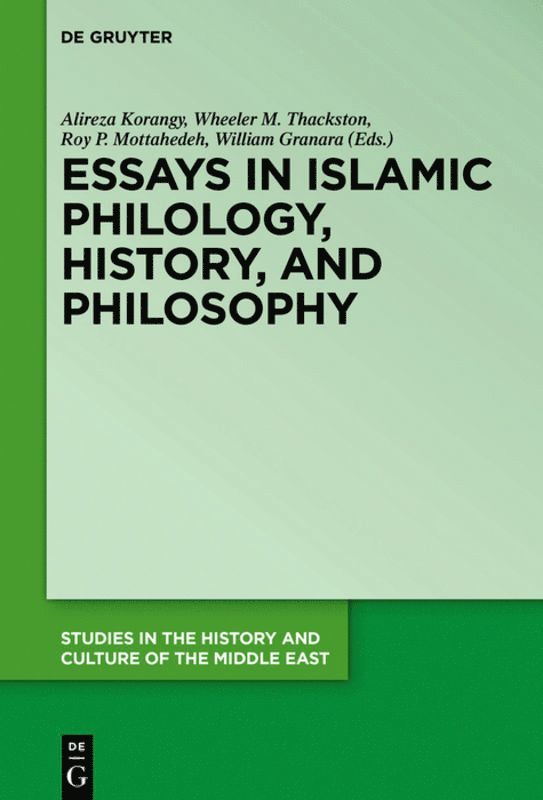 Essays in Islamic Philology, History, and Philosophy 1