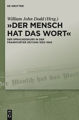 bokomslag &quot;Der Mensch hat das Wort&quot;