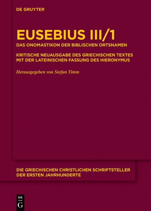 Onomastikon der biblischen Ortsnamen