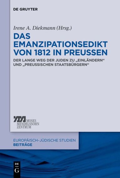 Irene A. Diekmann - Emanzipationsedikt von 1812 in Preußen, Inbunden