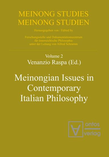 Venanzio Raspa - Meinongian Issues in Contemporary Italian Philosophy, Inbunden