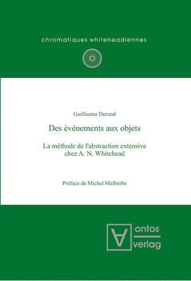 Guillaume Durand - Des événements aux objets, Inbunden