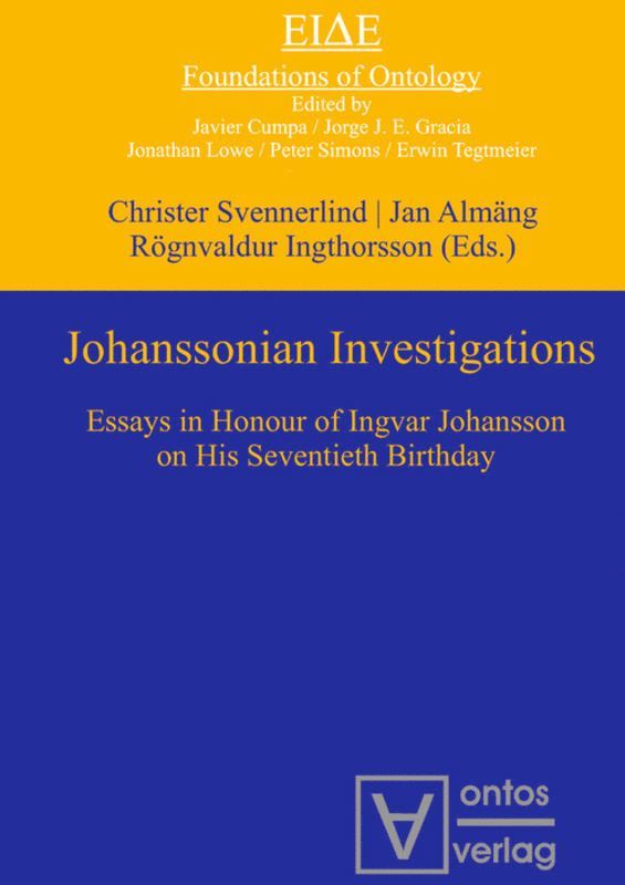 Johanssonian Investigations 1