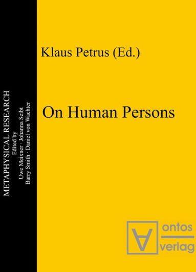 Klaus Petrus - On Human Persons, Häftad