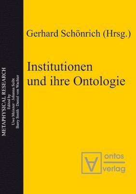 bokomslag Institutionen und ihre Ontologie