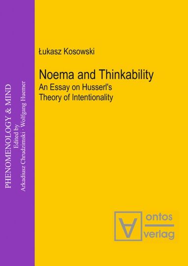 bokomslag Noema and Thinkability