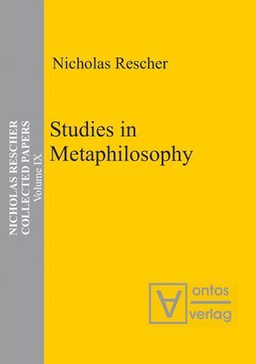 Studies in Metaphilosophy 1