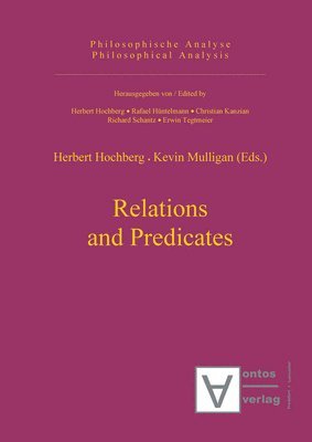 bokomslag Relations and Predicates