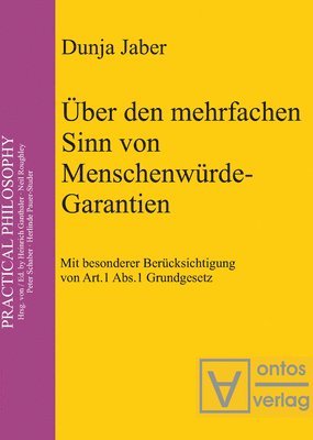 bokomslag ber den mehrfachen Sinn von Menschenwrde-Garantien