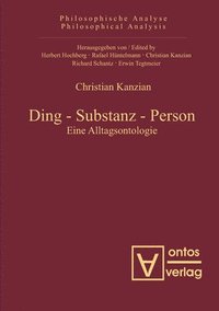 bokomslag Ding - Substanz - Person