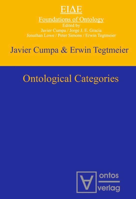 Javier Cumpa, Erwin Tegtmeier - Ontological Categories, Inbunden